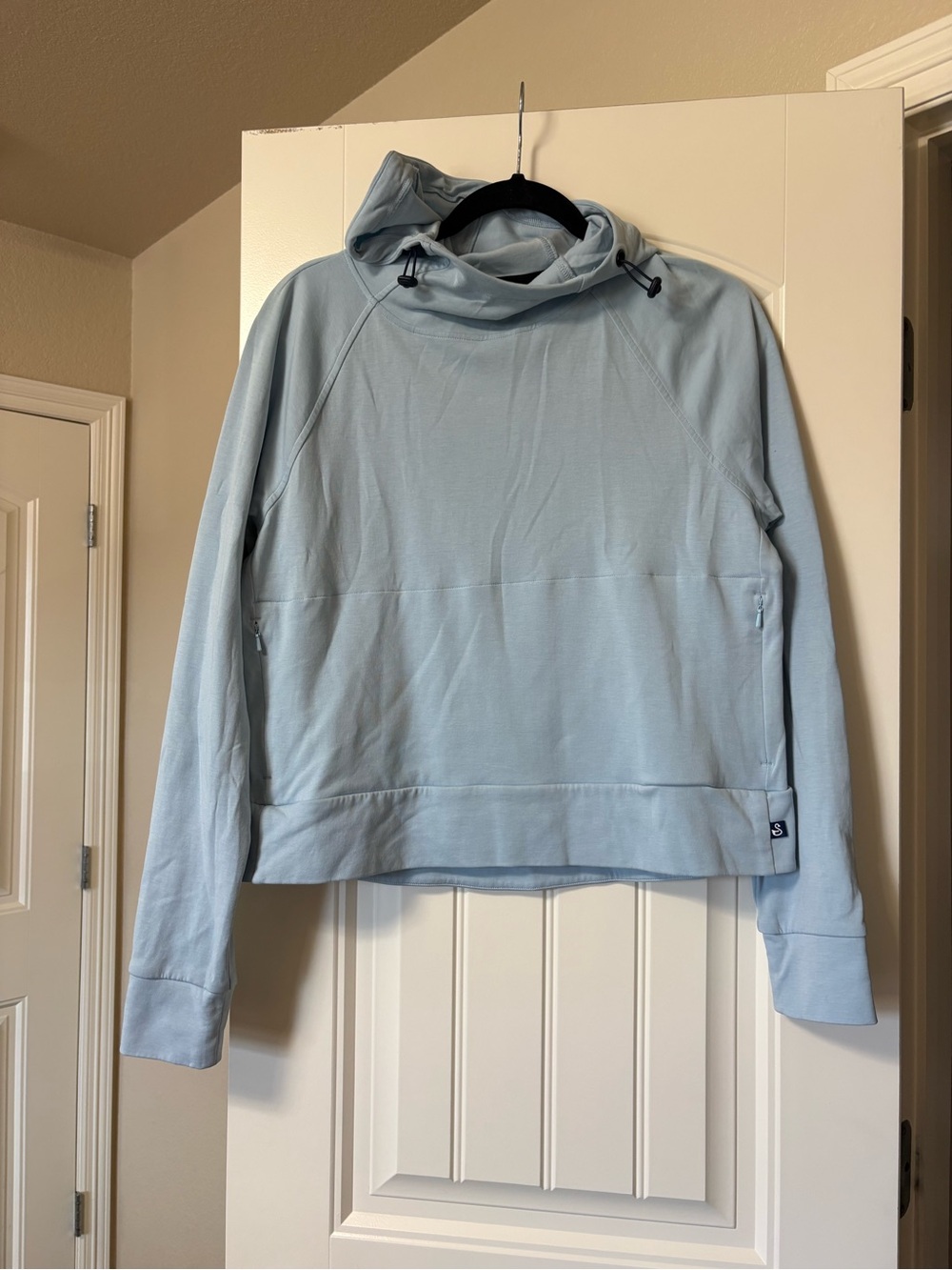 Swannies Light Blue Crewneck Hoodie Golf Athletic Modal